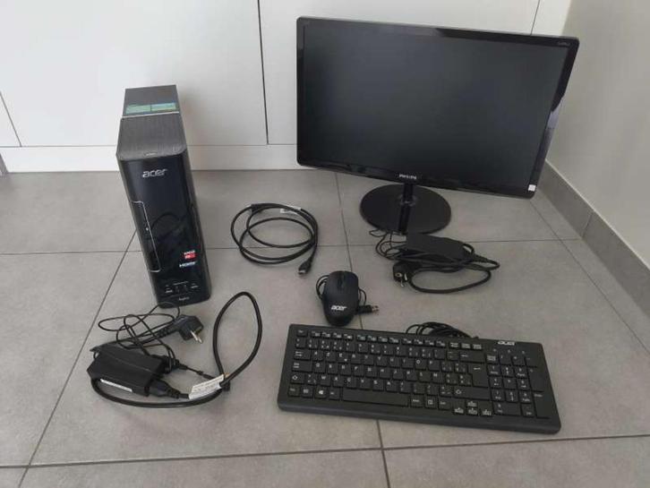 Computer Acer Aspire XC-230 met scherm en toebehoren, Computers en Software, Desktop Pc's, Ophalen