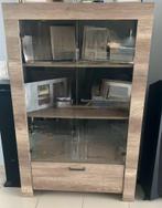 Vitrine kast in nieuw staat (onbeschadigd), Ophalen, 100 tot 150 cm, Glas, Zo goed als nieuw