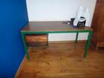 T.K. 2 bureaus, metalen geraamte met hout en laden, Enlèvement, Utilisé, Bureau