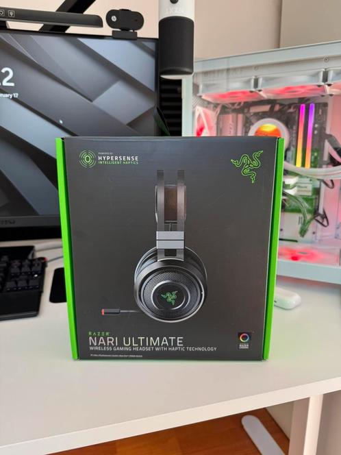 Razer Nari Ultimate THX 7.1 surround sound, Computers en Software, Headsets, Zo goed als nieuw, Ophalen of Verzenden