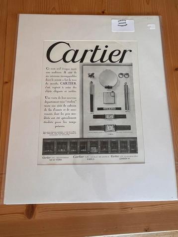 Cartier publiciteitsaffiche (vintage)