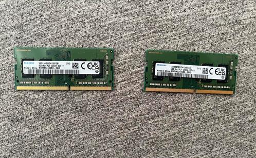 2x 4GB DDR4 3200MHz Laptop RAM, Computers en Software, RAM geheugen, Gebruikt, Laptop, 4 GB, DDR4, Ophalen