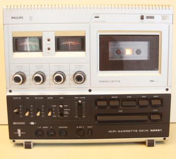 Philips N2521 Hi-Fi Cassette Deck / 1977 / Made In Holland