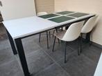 Eettafel wit met zwart, Huis en Inrichting, Tafels | Eettafels, Ophalen