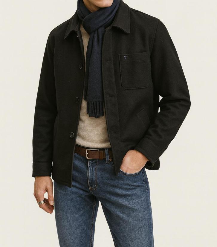 Caramelo herenjas maat S, Kleding | Heren, Jassen | Zomer, Zo goed als nieuw, Maat 46 (S) of kleiner, Zwart, Ophalen of Verzenden