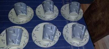 Set van 6 koffietassen beschikbaar voor biedingen