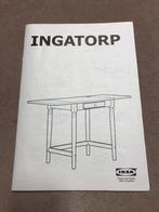 Ikea Ingatorp klaptafel + stoel en kussentje, Huis en Inrichting, Tafels | Eettafels, Ophalen, Zo goed als nieuw