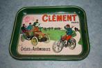 Clément Automobile Cycles Paris metalen dienblad, Antiek en Kunst, Ophalen of Verzenden