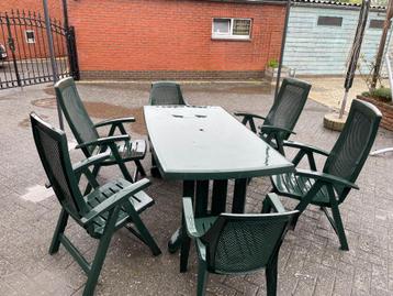 Tuinset 6 stoelen en tafel  beschikbaar voor biedingen