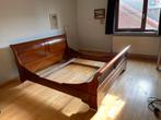 Grange bed Louis Philippe met gemotoriseerde bodem, Ophalen, Bruin, Tweepersoons, Zo goed als nieuw