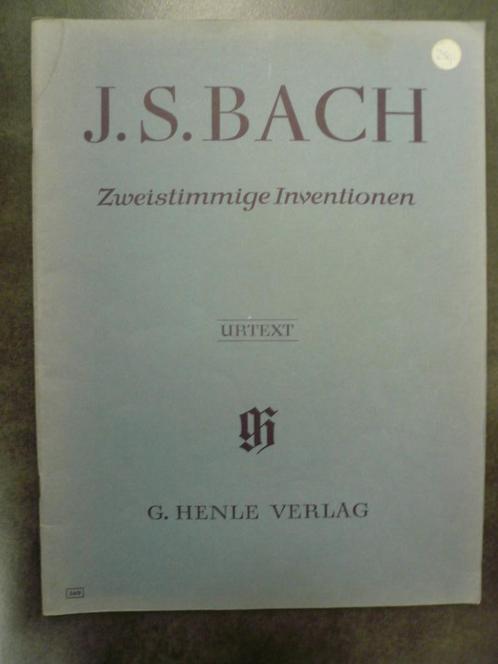 Pianoboek JS Bach 2stemmige inventies, Boeken, Muziek, Zo goed als nieuw, Instrument, Ophalen