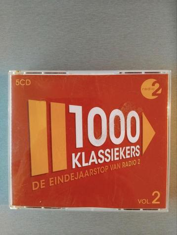 5cd box. 1000 klassiekers. Vol. 2. (Radio 2). beschikbaar voor biedingen