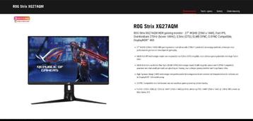 Rog swift XG27AQM beschikbaar voor biedingen