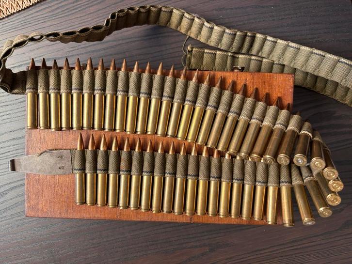 Kogelriem WO I / WO II (Browning) - Inert -Onschadelijk, Verzamelen, Militaria | Algemeen, Landmacht, Hulzen of Bodemvondsten