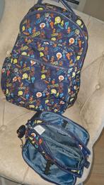 School rugzak met pennenzak in set merk Kipling, Ophalen, Zo goed als nieuw, Kipling