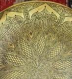 Koperen dienblad, prachtig vakmanschap. 35 cm, Ophalen of Verzenden, Koper