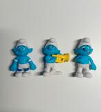 3 figurines Schtroumpfs Delhaize Promo, Enlèvement ou Envoi, Utilisé, Différents Schtroumpfs, Poupée, Figurine ou Peluche