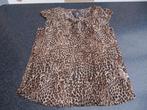 nieuw bloesje blouse luipaardprint korte mouw B 36 Fr 38, Taille 36 (S), Enlèvement ou Envoi, Neuf
