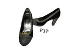 (28) - escarpins femme p.37 noir gris - chausséa -, Enlèvement ou Envoi, Escarpins, Noir, Chaussea