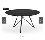 Ronde zwarte tafel diameter 150, Huis en Inrichting, Ophalen, 150 tot 200 cm, Rond, Zo goed als nieuw