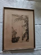 pentekening  Eugeen Yoors, Antiek en Kunst, Ophalen