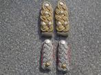 WO 2 repro schouderstukken , hogere officier, Ophalen of Verzenden, Landmacht, Lintje, Medaille of Wings