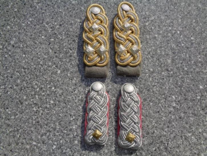 WO 2 repro schouderstukken , hogere officier, Verzamelen, Militaria | Tweede Wereldoorlog, Landmacht, Lintje, Medaille of Wings