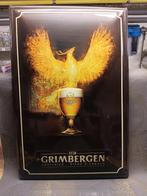 Assiette en fer blanc Grimbergen, Utilisé, Enlèvement ou Envoi, Panneau publicitaire