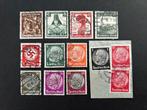 Serie postzegels Duitse rijk uitgave 1934, 1935, Ophalen of Verzenden, Duitse Keizerrijk, Gestempeld