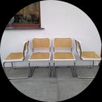 Fauteuils Cesca blanches inspirées du modèle B32 de Marcel B, Maison & Meubles, Chaises, Cesca volgens model B32 van Marcel Nreuer