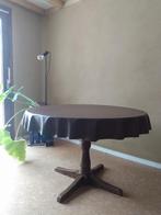 Ronde, houten tafel, Huis en Inrichting, Tafels | Eettafels, Ophalen, Gebruikt, Rond