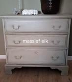 eiken kast met drie lades, Huis en Inrichting, Ophalen, Gebruikt, Eikenhout, 50 tot 100 cm