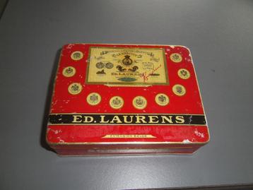 Boite en métal " ED  Laurens " Cigarettes egyptienne, Enlèvement ou Envoi, Utilisé, Autre, Autres marques
