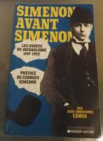 Simenon avant Simenon 1919-22  : J.C. Camus : GRAND FORMAT, Livres, Jean Christophe Camus, Utilisé, Enlèvement ou Envoi, 20e siècle ou après