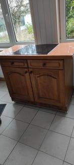 Meuble pour cuisiner avec une taque à induction, Elektronische apparatuur, Fornuizen, Ophalen, Gebruikt, Warmhoudplaat, 4 kookzones