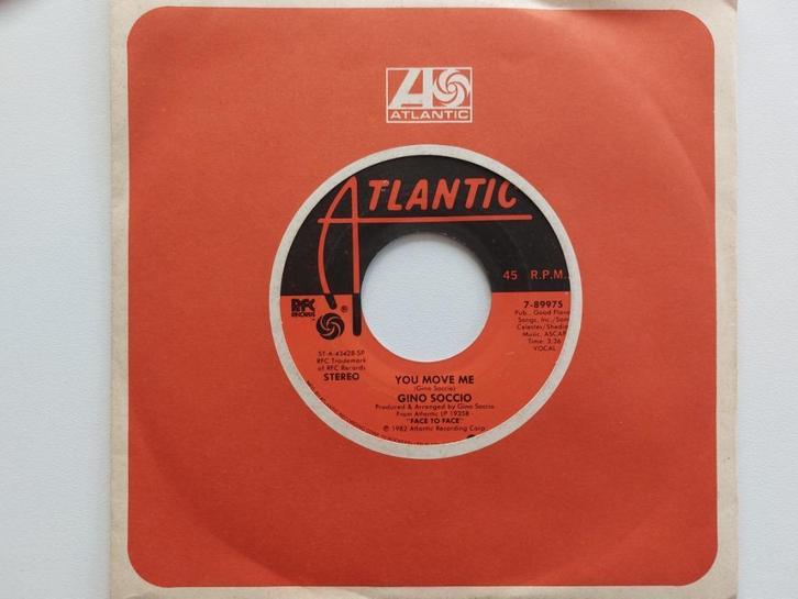 Gino Soccio - You Move Me (1982 - Funk/Soul), Cd's en Dvd's, Vinyl Singles, R&B en Soul, Ophalen of Verzenden