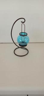 Mooie theelichthouder / als nieuw, Ophalen of Verzenden, Nieuw, Zwart, Metaal