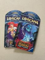 2x Disney Lorcana Ursula’s Return Booster Sleeved – Engels, Ophalen of Verzenden, Nieuw, Booster