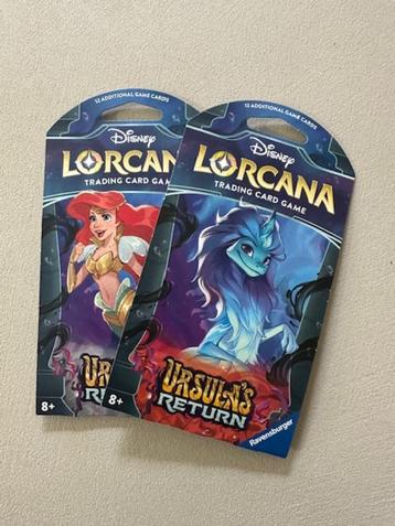 2x Disney Lorcana Ursula’s Return Booster Sleeved – Engels beschikbaar voor biedingen