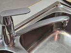 Grohe keukenkraan + spoelbak inox Franken, Doe-het-zelf en Bouw, Sanitair, Ophalen, Zo goed als nieuw, Inox