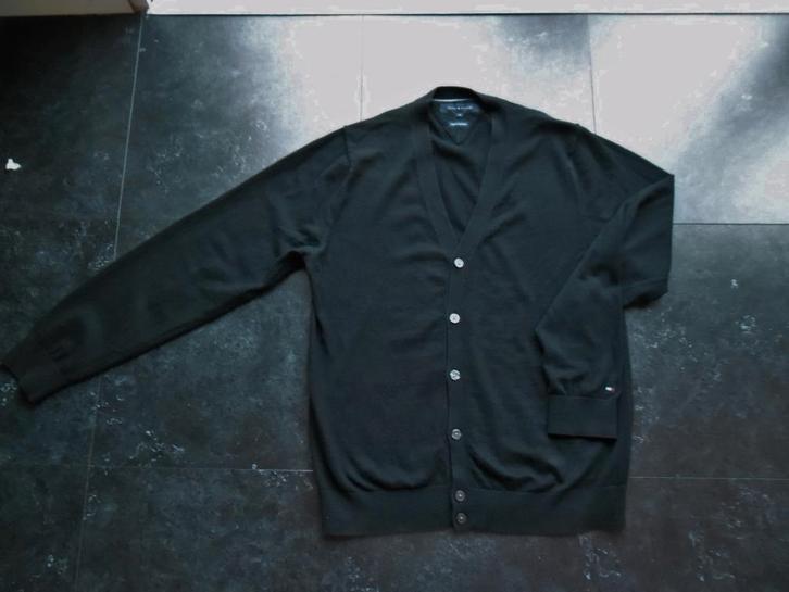 Tommy Hilfiger Cardigan zwart maat Small, Kleding | Heren, Truien en Vesten, Zo goed als nieuw, Zwart, Ophalen of Verzenden