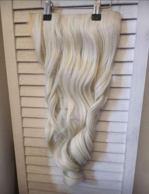 Kit extensions blond polaire / 55 cm / fil, Bijoux, Sacs & Beauté, Beauté | Soins des cheveux, Neuf, Perruque ou Extension de cheveux