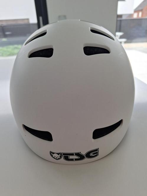 Fietshelm TSG Evolution Solid White, Fietsen en Brommers, Fietsaccessoires | Fietshelmen, Zo goed als nieuw, Heer of Dame, S, Ophalen