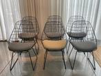 9x Pastoe "Sm05" Black Wire Chair by Cees Braakman,, Huis en Inrichting, Stoelen, Ophalen, Gebruikt