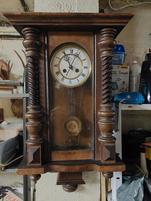 Horloge pendule Cartel contoise ancienne, Antiek en Kunst, Antiek | Klokken, Ophalen of Verzenden