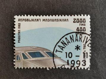 Madagascar 1993 - trains - chemins de fer - DU BLOC  - TGV, Enlèvement ou Envoi, Autres pays, Affranchi