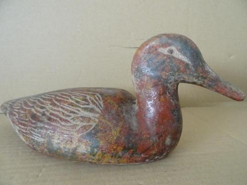 Curiosa antiek beeld eend lokeend antieke lokeend aardewerk, Antiek en Kunst, Curiosa en Brocante, Ophalen of Verzenden