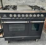 Boretti gasfornuis met dubbele oven, Elektronische apparatuur, Fornuizen, Ophalen, Gebruikt, 60 cm of meer, Energieklasse A of zuiniger