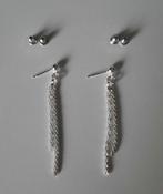 NIEUWE oorbellen 'hangers'., Ophalen of Verzenden, Nieuw, Zilver, Hangers