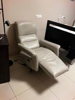 Elektrische relaxzetel leder, Ophalen, Gebruikt, Leer